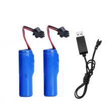 14500 rechargeable battery 3.7V 500mAh lithium battery with SM plug USB-SM charger for toy game controller
