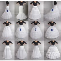 Puffy 6 Hoops Wedding Petticoat Crinoline Slip Bridal Underskirt In Stock High Quality Customized