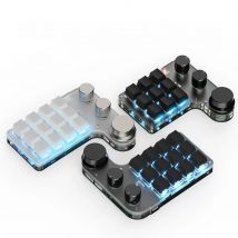 Programming Macro Custom Knob Keyboard RGB 3 Key Copy Paste Mini Button Photoshop Gaming Keypad Mechanical Hotswap Macropad