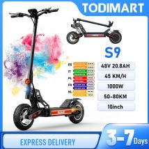Scooter elettrico adulto S9, portata 50-80KM, motore 1000W, 48V 20,8Ah, TODIMART
