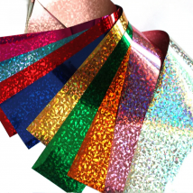 16Pc Holographic Nail Foil Set Starry Transfer 20*4cm Sticker Laser Flowers Leopard Mix Design Decal DIY Nail Art Decoration