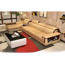 Living Room Sofa set furniture real genuine cow leather sofa recliner speaker bluetooth puff asiento muebles de sala canape cama