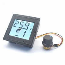 DC 12V 24V 36V 8A Brushed DC Motor Speed Controller LCD Digital Voltmeter Ammeter with Potentiometer switch Speed Governor