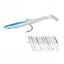 ILure 6Pcs Fishing Soft Bait 85mm 2.3g Soft Sea Eel Top Quality False Bait Paddle Tail Sand Eel Pesca Fishing Lure Crankbait