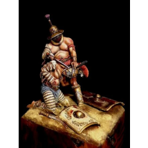 Unassambled   1/24 75MM  Ancient Duel 75mm WITH BASE  Historical  Resin kit miniature model Unpainted