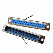 5Pcs DB37 Hole/Pin Female/Male Blue Welded Connector RS232 serial port socket DB D-SUB adapter 37 pin