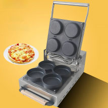 XEOLEO Commercial Pizza Maker 1800W Crepe Maker Pizza Maker 4 Mini Pizza Machine Multifunctional Pizza Pancake Machine Non-stick