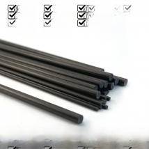 Carbon Fiber Round Rod Dia 1MM 2MM 3MM 4MM 5MM 6MM 0.5M High Strength Light Weight DIY Composite Accessory for RC Airplane
