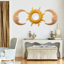 DIY Sun Moon Mirror Silicone Mold Wall Hanging Decoration Home Mirror Sunglasses Mold For Resin Household Art Mould