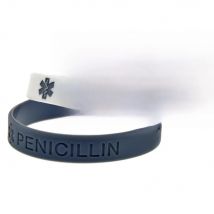 Fashion Penicillin Allergy Silicone Bracelet Penicillin Allergy Warning Hand Strap Soft Bracelet Hot Sale