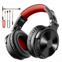 Oneodio Wireless Bluetooth 5.2 Headphones 110Hrs + Stereo Wired Gaming Headset With Boom Microphone For Phone Computer PC Gamer