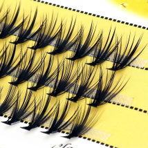 20/30D Natural False Eyelashes 1 box/60 cluster Eyelash Extension 3D Russia individual Eyelashes bunches Makeup Lashes wholesale