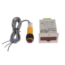 1-999999 Counter 6-Digit LED Display Adjustable NPN Photoelectric Sensor Switch AC36V AC110V AC220V AC680V Industry Use