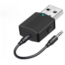 Gtwoilt 2 In 1 USB Bluetooth 5.0 Transmitter Receiver Adapter 3.5 Audio AUX Adapter For TV PC Headhones Stereo Cpar HIFI Dongle