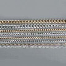 Silver Light Gold Plated Link-Opened Aluminum Chain For DIY Necklaces Bracelet  Jewelry Findings Craft Beaded Anklet Making