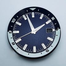 36.5mm sterile green luminous watch dial hands black/blue/yellow/white fit nh35 nh36 movement watch