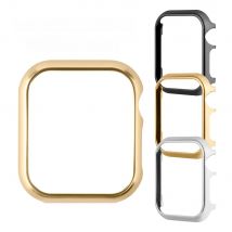 Accessories for Apple Watch Case 45mm 46mm Metal Bumper Protective Cover Frame for iWatch 10 Series 7/6/5/4 Cases Aluminum Gold