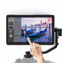 FEELWORLD F5 Pro V4 6 Inch Touch Screen DSLR Camera Field Monitor HD1920x1080 4K HDMI Input Output 5V Type-c Input Tilt Arm