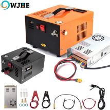 OWJHE 4500Psi 30Mbar Pompa portatile per compressore d'aria PCP 12VDC/110V/220V Bottiglia per immersione ad alta pressione senza olio/acqua