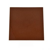 Brown Durable Building Baseplate 32x32 Studs Base Plate for Creative Play, STEM Toys Non-Slip Educational Building Block 10"x10"