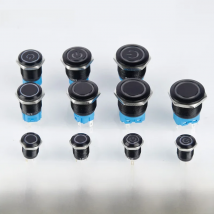 12/16/19/22mm Push Button Switch Oxidized Black Momentary Latching Fixed On Off Power Switch LED Light 3V 6V 12V 24V 220V