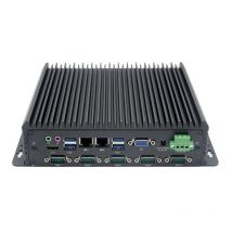 Customizable Fanless Industrial Computer with 6/8/10th Core i3/i5/i7 U Processor, 6*COM,8*USB, Support  9~36V DC IN