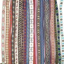 10Yards Random Style Decoration Pet Collars Geometric Jacquard Ribbon Wedding Party Accessories Trim