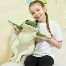 Stuffed Frog Plush Soft Toy Animal Doll for Kids Baby Huggable Plush Giant Froggy 22 Inches Large, Green