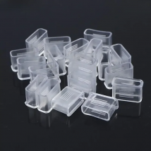 20pcs Referee Whistle Cover Transparent Whistle Cushioned Mouth Grip Soccer Referee Whistle Protective Accessories