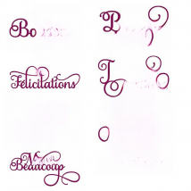 French Alphabet Metal Cutting Dies for DIY Scrapbooking Album Paper Cards Decorative Crafts Embossing Stamps Die Cuts Card Make