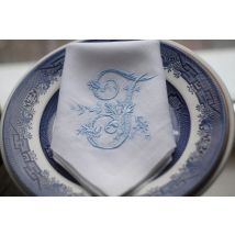 • Tovaglietta per tovaglioli ricamati con monogramma vittoriano personalizzati, Design elegante per matrimoni, feste, regali