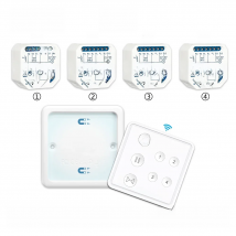 Tuya Smart Curtain Blinds Roller Shutter Motor's WiFi Relay Module Remote Control EU Wireless Switch 4 Channels Up to 30m