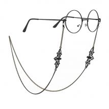 New Fashion Pendant Glasses Chains Bat Cross Eyeglasses Sunglasses Spectacles Metal Non-slip Chain Holder Cord Lanyard Necklace
