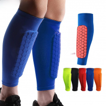 2Pcs/Pair Football Shin Guards Leg Sleeves Honeycomb Nylon Support Sock Shin Protector Soccer Gear Soccer Shields Sports Legging