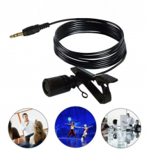 Portable Clip Lapel Lavalier Microphone 3 5mm Jack Mini Wired Mic Condenser Microfono For iPhone Smartphone