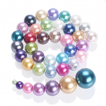 Colorful Pearl Coated Glass Round 4mm 6mm 8mm 10mm 12mm 14mm Loose Spacer Beads Wholesale For Jewelry Making DIY Crafts Findings