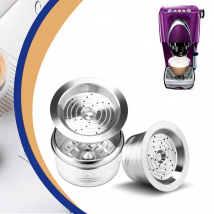 ICafilas Stainless Steel Refillable Reusable Cafissimo Coffee Capsule Cafeteira Filter for Caffitaly & Tchibo Classic Machine
