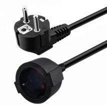 EU Power Extension Cord Euro CEE7 Schuko Mains Power Extension Cable Male to Female Schuko Extension Power Cord 5M/3M/1.5M/1M