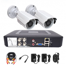 1080P 720P Security Camera System DVR Kit Video Surveillance Set 2MP/1MP Metal 2PCS Camera 4CH DVR Waterproof Night Vision CCTV