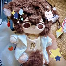 20cm Anime Bungo Stray Dogs Dazai Osamu Handsome Attribute Cosplay Soft Plush Doll Body Dress Up Stuffed Plushie Toys