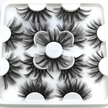 5/7 pairs 25mm lashes thick and delicate false eyelashes handmade  mink eyelashes 3D dramatic eyelashes eyelash extensions