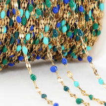 2Meters 1Meter Stainless Steel Chains for Jewelry Making 2mm Lips Chains DIY Bracelet Necklace No Fade Enamel Chain Supplies