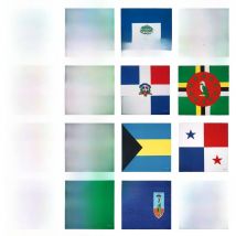 Caribbean National Flag Design Bandana 100% Cotton Running Headband Haiti/Jamaica/Guyana/Dominican Flag Scarf Hip Hop Head-wrap
