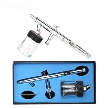 Nasedal 0.5mm 22cc Siphon Feed Dual-Action Airbrush Kit Set for Art Craft Painting Auto Paint Hobby Air Brush Nail