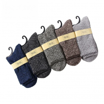 New 5 Pair/Lot Men's Wool Socks Stripe Casual comfortable Calcetines Hombre Thick Winter keep warm  Male High Quality