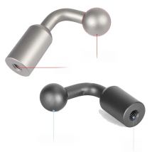 Aluminum Alloy 17.5mm Ballhead Adapter to 1/4" Screw Hole Mount Holder for Tripod Selfie Handle Grip Stand Ball Mount Converter