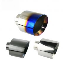 Car Exhaust End Tip Interface 63mm 76mm Slant Oval Outlet 127mm Universal Stainless steel Auto Muffler Tail Pipe nozzle