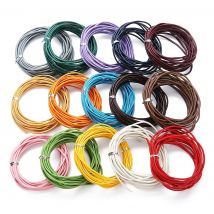10m/Lot Multicolor leather cords For Jewelry Making Diameter 1/1.5/2/3mm Genuine Leather rope DIY Bracelet Jewelry Finding Strin