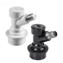 Premium Ball Lock Disconnect Set Black Gray Home Brew Beer Keg Disconnect Connector Beer Dispenser Keg Faucet Connector Parts