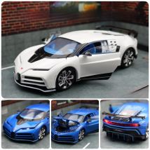 1/32 Bugatti EB110H Centodieci Toy Car Miniature JKM Diecast Super Sport Vehicle Model Sound & Light Collection Gift For Boy Kid
